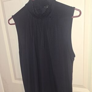 Ann Taylor Black Sleeveless Blouse